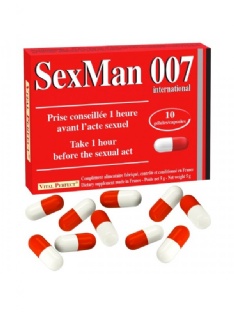 Gélules Aphrodisiaque Sex Man 007 10x