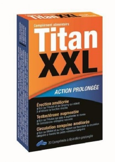 Titan XXL Stimulant sexuel action prolongée 20 comprimés